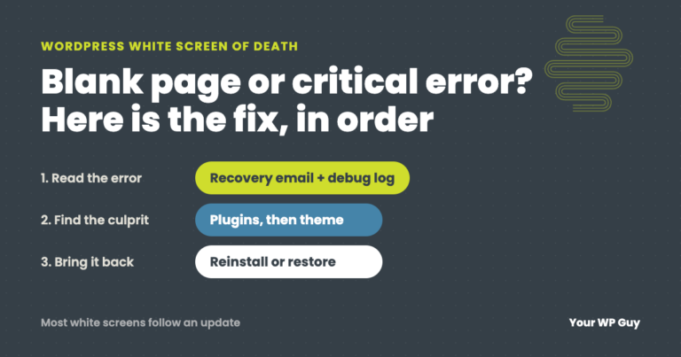WordPress White Screen of Death (or Critical Error): How to Fix It 10 - wordpress white screen of death wordpress white screen of death - WordPress White Screen of Death (or Critical Error): How to Fix It - Troubleshooting