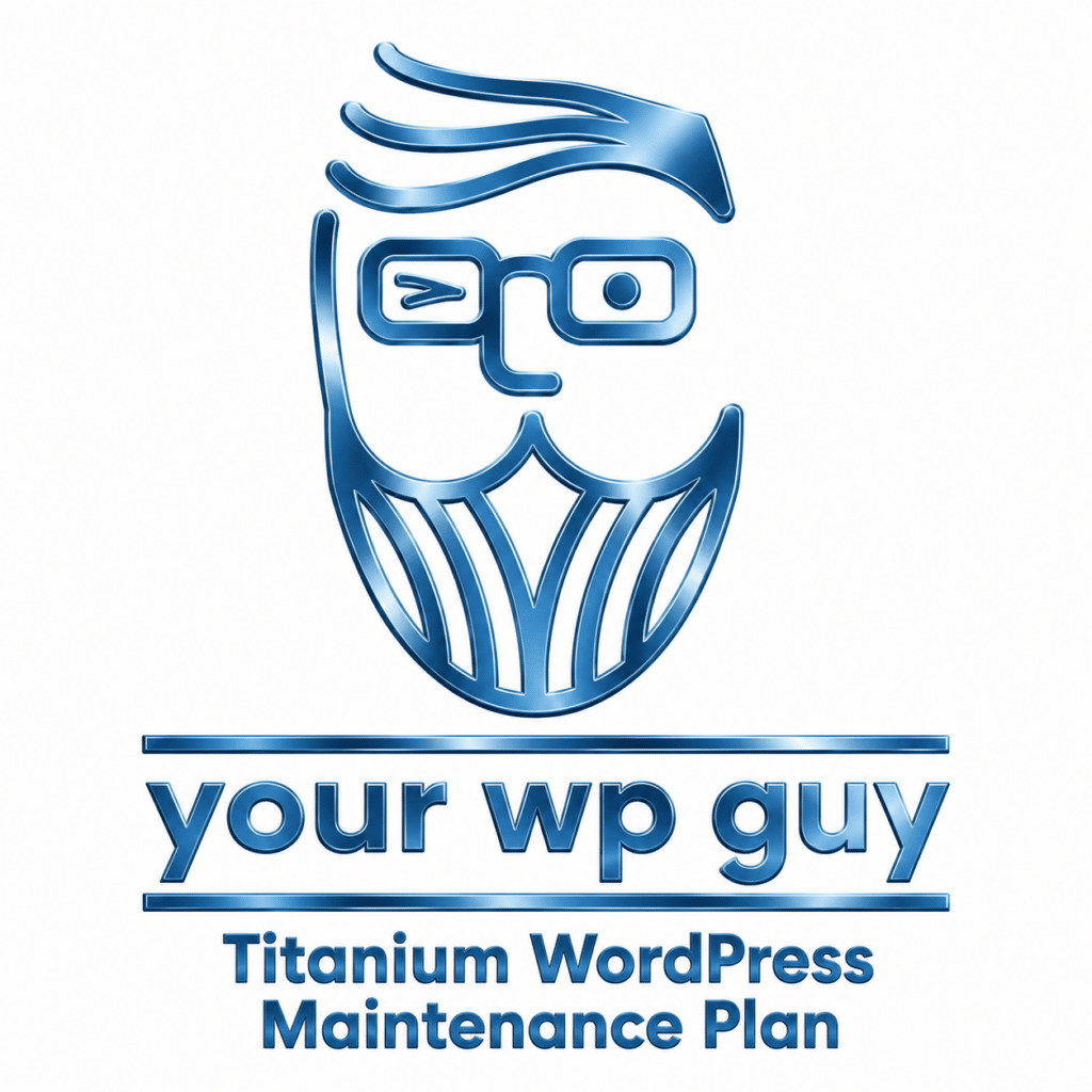titanium your wp guy logo and branding design - Titanium WordPress Maintenance Plan -