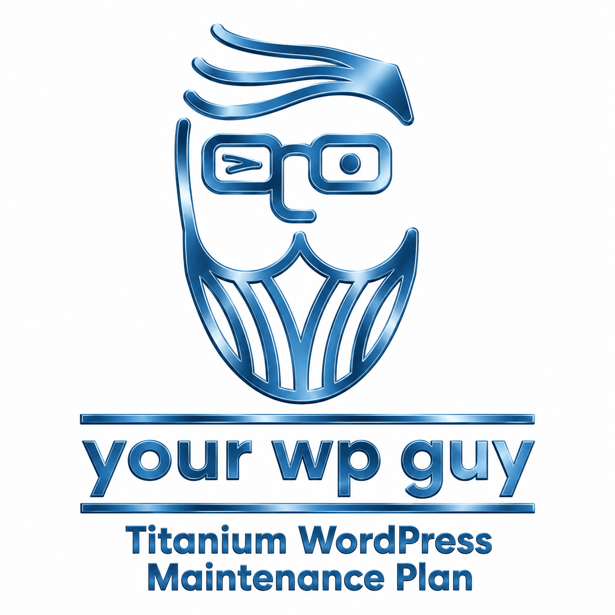 Titanium WordPress Maintenance Plan 1 - titanium your wp guy logo and branding design Titanium WordPress Maintenance Plan - Your WP Guy