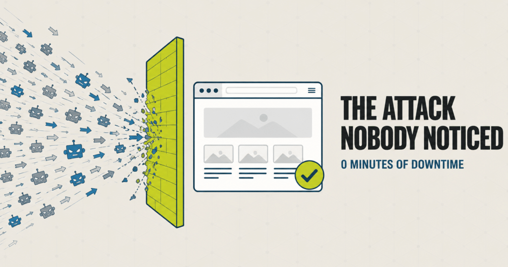 Cyber attack deflected with zero downtime your wp guy - Bot Traffic Attack Case Study: Stopped Before Any Downtime - Security