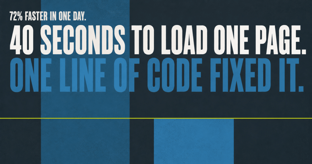 40 Seconds One Line Fixed It your wp guy - Case Study: The Missing Line of Code That Cost a Nonprofit 40 Seconds - WordPress