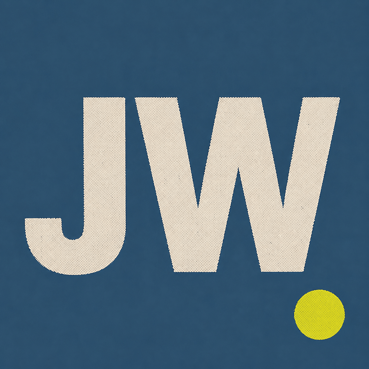 Atlanta Website Support Plans Monthly 2 - Distressed JW Logo with Lime Dot your wp guy Jonathan, Your WP Guy founder