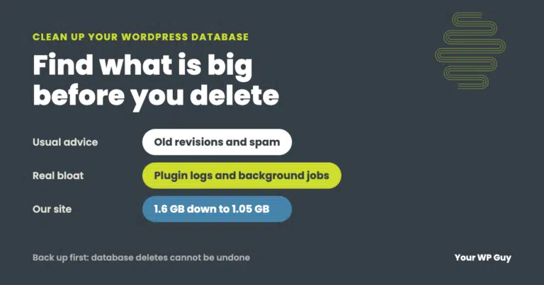How to Clean Up and Optimize Your WordPress Database (Safely) 3 - wordpress database cleanup wordpress database cleanup - How to Clean Up and Optimize Your WordPress Database (Safely) - Technical Info